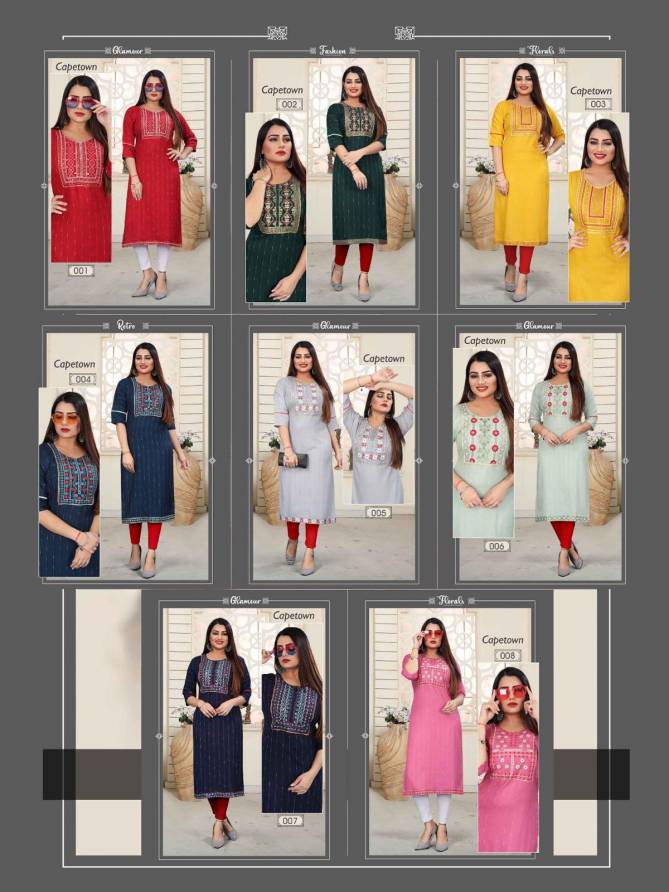 Beauty Queen Capetown 2 Ethnic Wear Wholesale Kurti Collection 
